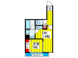 ｸﾞﾚｰｽｺｰﾄ蒲生の物件間取画像